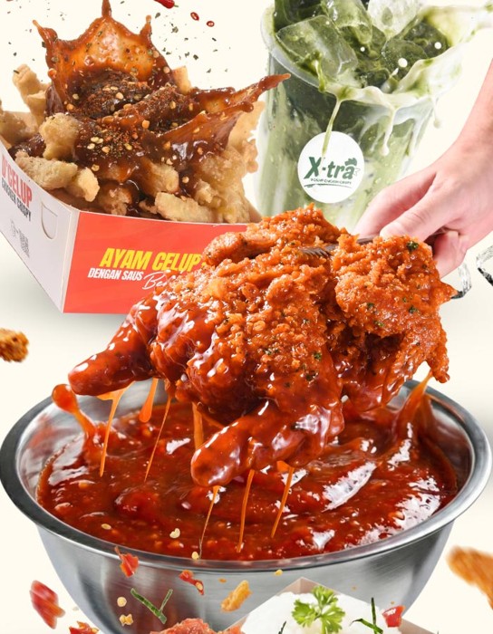 Ayam crispy saus khas D'celup